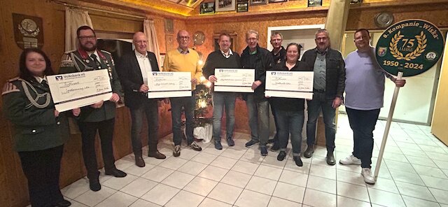 Die 8. Kompanie spendet für Lohner Vereine Image 1